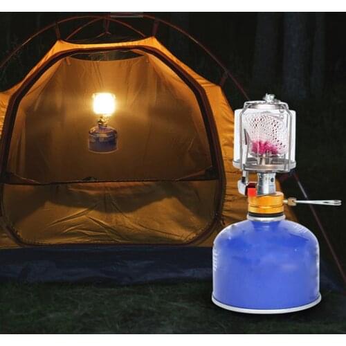 Mini Gas Lantern Fuel Lamp Fishing Tent Propane Warm Hanging 80LUX Gear