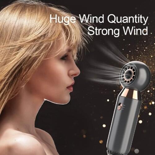 Professional Mini Hair Dryer Care Leafless Hair Blow Dryer 360° Magnetic Nozzle Portable Travel Hairdryer Fast Drying Machine