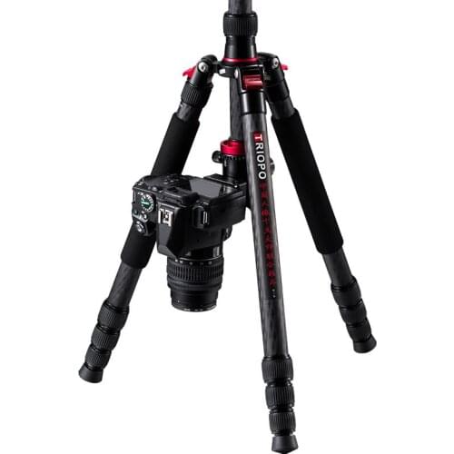 Plus Professional Carbon Fiber Portable Foldable Portable Tripod for Camera
