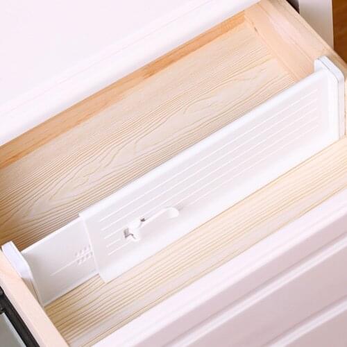 ETUUD 27-46cm Adjustable Drawer Divider Expandable Partition Board For Home Office Kitchen Storage Rack Organizer Dividers