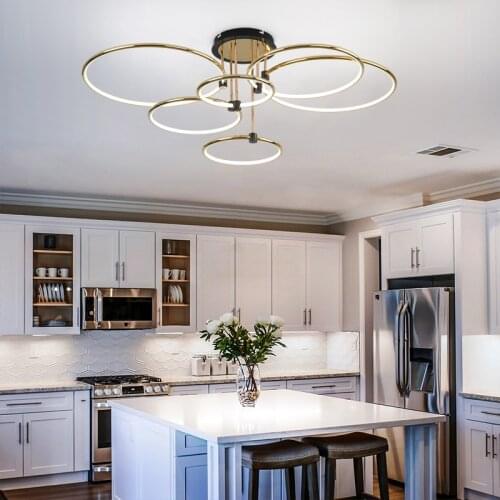 Nordic Light Luxury Led Chandelier Villa Living Bedroom Dining Room Chandelier Home Indoor Lighting Decor Ceiling Pendant Lights