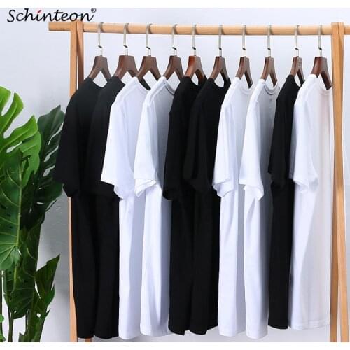 Мужские однотонные футболки Schinteon China At AliExpress