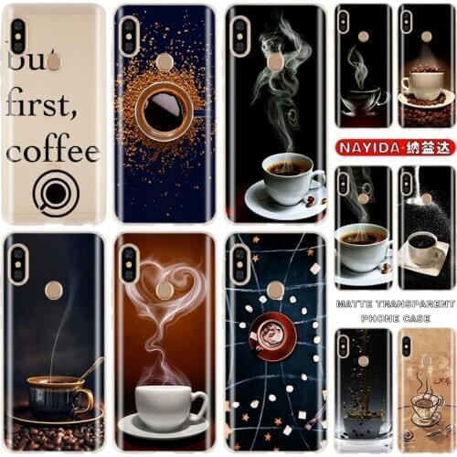 Phone case Cover for xiaomi redmi 4A 4X 5A 6A 7A 8A S2 6Pro note 8 7 6 5 Pro Fashion Soft silicone Cases Coffee Fundas