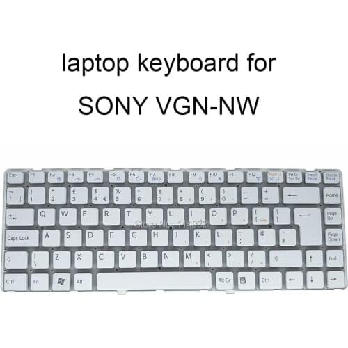 Laptop Replacement keyboards for Sony VAIO VGNNW VGN NW UK GB British TR Turkey white keyboard On Sale 53010DJ19 203 148738011