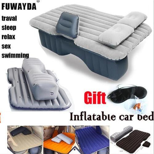 Fuwayda waterproof hot sale Universal Car Travel Inflatable Mattress Car Inflatable Bed Air Bed Cushion Thickening flocking