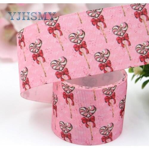 YJHSMY I-19116-350,38mm 10yards bow-knot Lollipop Cartoon Ribbons,Thermal transfer Printed grosgrain,DIY Gift wrapping materials