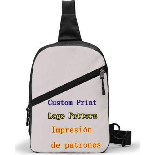 Custom Print Chest Bag Women Wild Walk Shoulder Messenger Bag Designer Unisex Diagonal Package Messenger Foldable Storage Bag