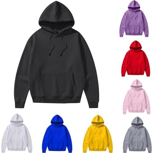 2021 Spring Hoodie Woman Ladies Hoodies And Sweatshirts Fashion Casual Long Sleeve Hooded Solid Keep Warm Sweatshirts Tops