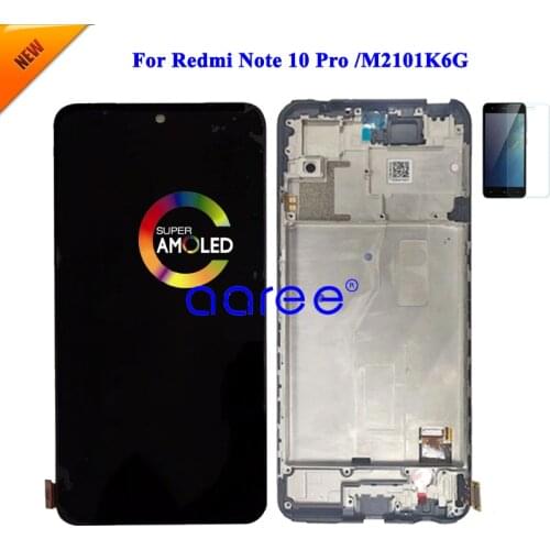 AMOLED LCD Display Original For Redmi Note 10 Pro LCD For Redmi Note 10 Pro LCD Display LCD Screen Touch Digitizer Assembly
