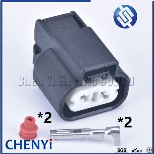 2 pin sealed waterproof auto connector 2.3mm female car plug adapter connector wire plastic housing PK505-02027