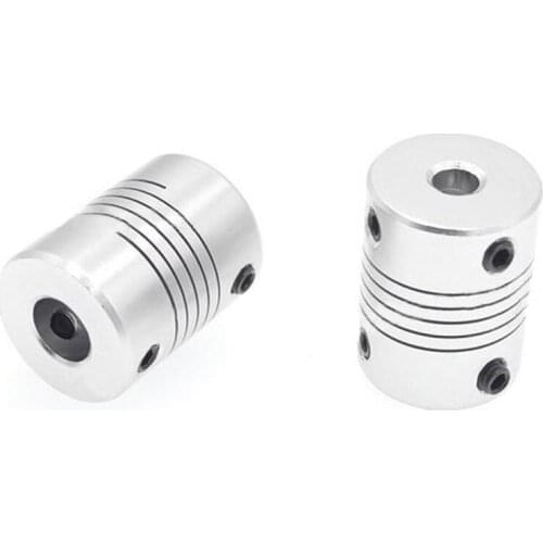 3/4/5/6/6.35/7/8/10mm Aluminum Z Axis Flexible Coupling For Stepper Motor Coupler Shaft Coupling Couple Sleeve 3D Printer