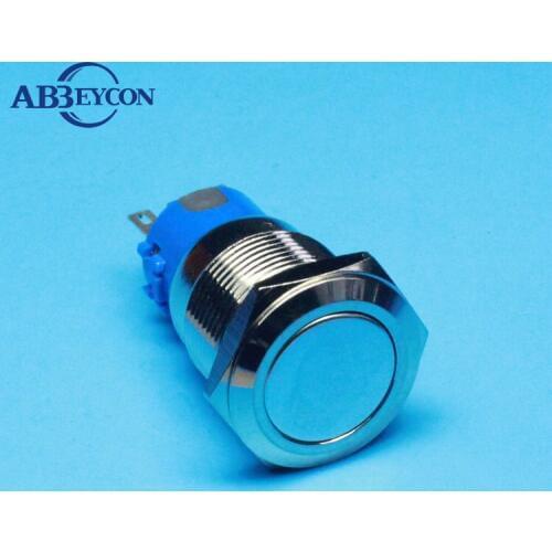 5pcs/Lot IB 1911Z 19mm Flat round head IP67 waterproof 220v anti-vandal latching switch