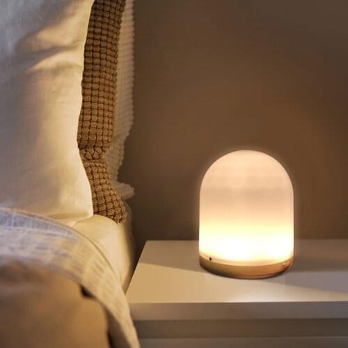 5W LED Night Light Remote Control Discoloration Dimmer Lamp Bedside RGB Color Lights For Bedroom Kids Room