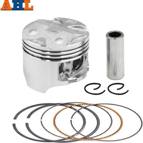 AHL 1 Set Motorcycle Piston Rings Clips Pin Kit STD +25 +50 48.5mm 48.75mm 49mm For Honda CBR250 CBR14 CBR17 MC14 MC17 KT7