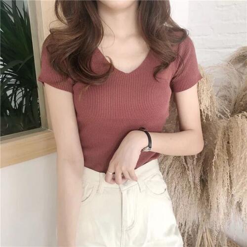 Albeey Women's Cropped T-shirts