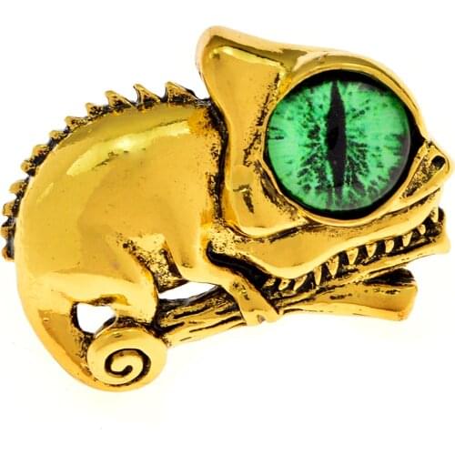 CINDY XIANG Cute Small Lizard Chameleon Brooches Animal Coat Pins Vintage Party Jewelry Accessories Ornaments 2 Colors Available