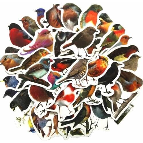 40 Pcs/Box Robins Birds Decorative Stickers Adhesive Stickers DIY Decoration Diary Stationery Stickers Exquisite Gift