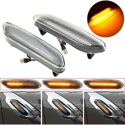 Dynamic LED Side Marker Lights For Mini Cooper R60 R61 2010-2017 2016 2015 LED Flowing Turn Signal Lamp For Mini Countryman R60