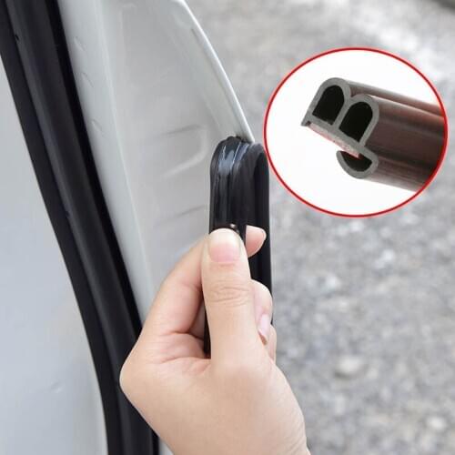 DIY 5M Universal Car Door Seal EPDM Rubber Noise Insulation Weatherstrip Sealing Strip Trim Auto Seals External Accessories