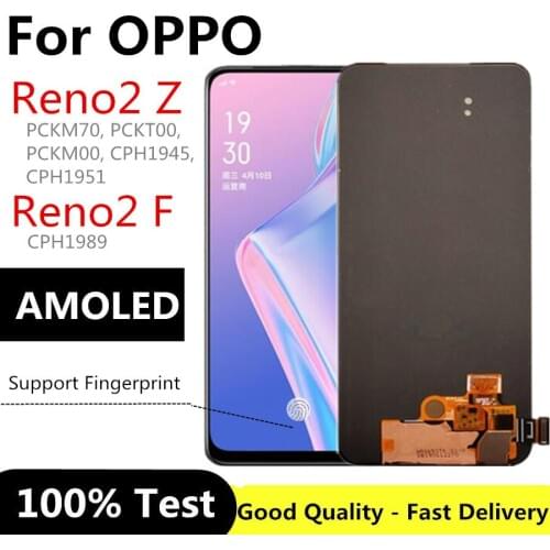 For OPPO Reno2 Z Reno2Z LCD Display Screen Touch Panel Screen Digitizer For OPPO Reno2 F CPH1989 LCD