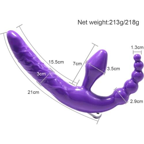 Double Penetration 10 Speed Anal Vibrator Sex Toys for Women Strapon Dildo Vibrator for Couples Erotic Intimate Goods