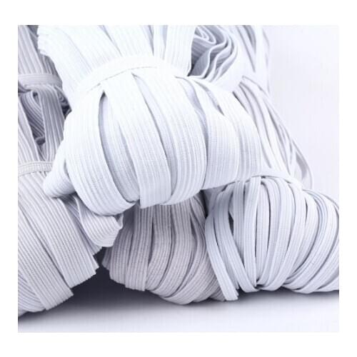 5 Yards Elastic Tape Elastic Ribbon 3 mm 6 mm Rubber Band White And Black Seams Stretch Rope For Garment DIY Sewing Accessories