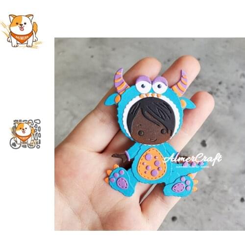 Freak Baby Animal Metal Cutting Dies Mold Knife Scrapbooking Stencil DIY Embossing Craft Die Cuts Card Making New Dies For 2020