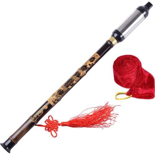 Chinese Bawu Bamboo Flute Vertical Playing Key of F or G Clarinet Bass Flute Bau woodwind Musical Instruments For Beginner