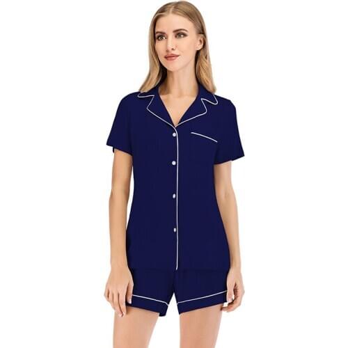 Summer New Womens Short-sleeved Shorts Suit Modal Casual Home Wear Pajamas for Women Pyjamas Women Sleepwear Sleep Tops