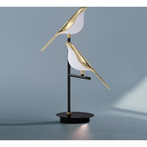 Creative Art Magpie Bird Design Parlor Restaurant Model room Table Light Nordic Atmosphere Bedside Led Decoration Lamp Fixtures