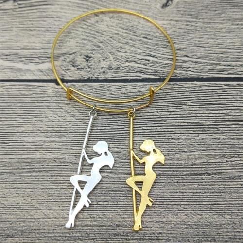 Trendy New Pole Dancer Bangles Cute Pole Dancer Bangles Bracelets Fashion Figure Jewellery