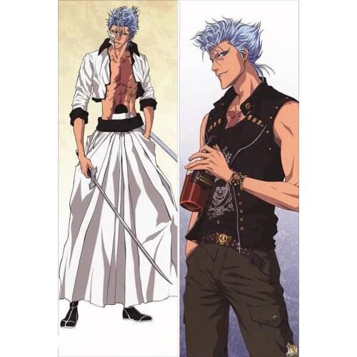 New Japanese BL Male Anime Bleach Grimmjow Jaggerjack Throw Otaku Dakimakura Gifts Bedding Hugging Body Pillow Case 150x50 CM