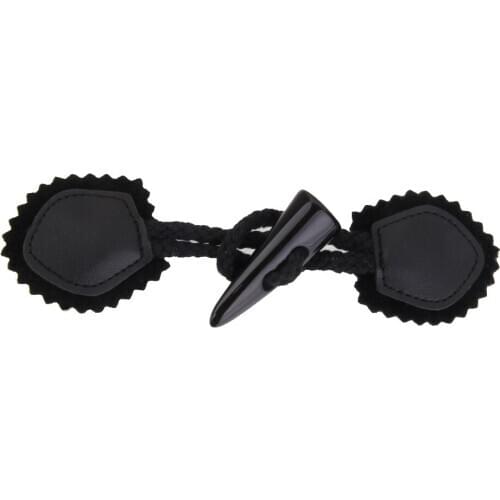 Pair Coat Loops Toggle Fastener Buckle Buttons Overcoat Sewing Repair Supply