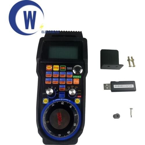 CNC Wireless 4/6axis Mach3 MPG Pendant Handwheel For FANUC LNC SYNTEC System WHB04B-4 WHB04B-6