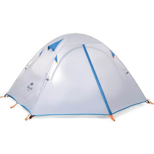 Professional 2 Person Double Layer Family Tent Aluminum Rod Anti-UV Double Door 3 People Tents Rain For Camping Trekking Beach