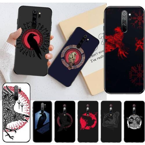 Viking Ragnars Raven Newly Arrived Black Cell Phone Case for Redmi Note 8 8A 8T 7 6 6A 5 5A 4 4X 4A Go Pro