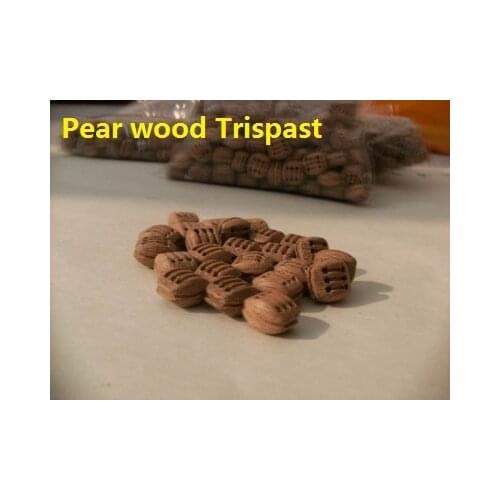 Three Blocks pear wood pulley Hobby ship model accessories trispast pulley 10pcs/lot