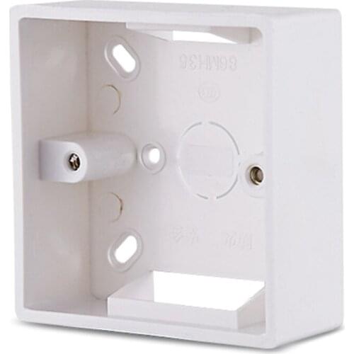 86X86 PVC Thickening Junction Box Wall Mount Cassette For Switch Socket Base Switch Bottom Box Electrical Box Accessories