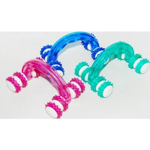 Eight-wheel Body Massager Body Acupoint Meridian Lunar Roller Body Massage Roller Relaxation Color Random