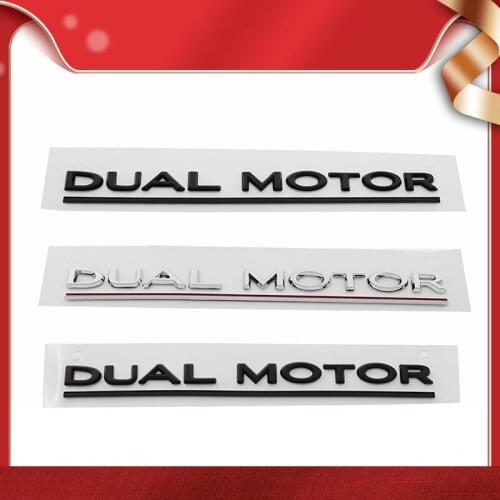 Premium DUAL MOTOR Underlined Letters for Model 3 X S car Refitting High Performance trunk Tail Rear Decal Emblem Badge Sticker