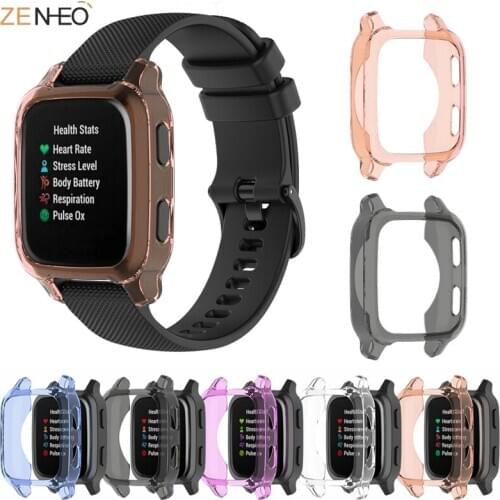TPU Protector Case Cover For Garmin Venu SQ Protective Shell Anti-scratch Shockproof Frame Bumper Smart Watch Accessories