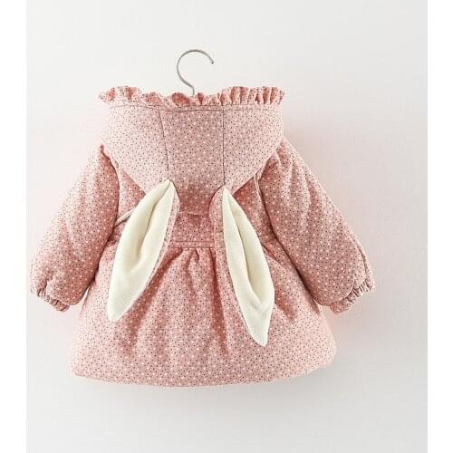 Winter Newborn Baby Girls Clothes Thick Warm Velvet Jacket Coat for Baby Girl Clothing Birthday Infant Overcoats Toddler Clothes