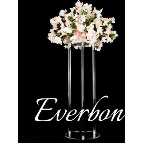 10Pcs/Lot New Wedding Road Lead 65CM/25.5'' Tall Acrylic With Crystal Europe Wedding Centerpiece Event Party Deco Mariage 6