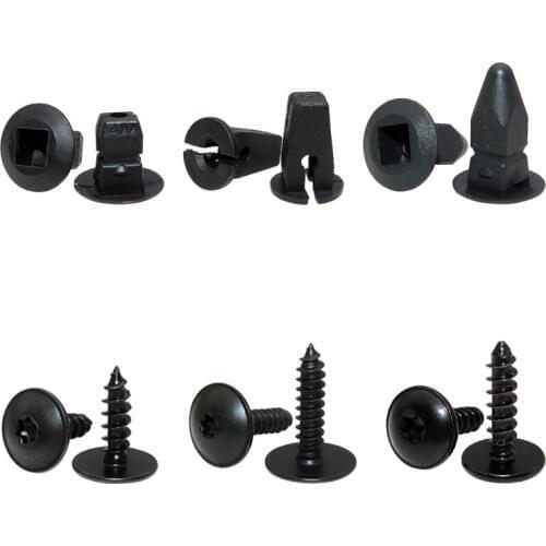 20pcs T20 Torx Screw Lock Nut Grommets for Audi A3 A4 A5 A6 A7 Q5 Passat Car Engine Under Cover Splash Guard Self-tapping Screws