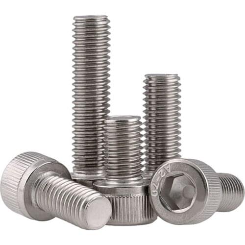 304 Stainless Hex socket Allen Bolt Socket Cap Screw Hex Head Allen Key DIN912 M5 * 8/10/12/16/20/25/30