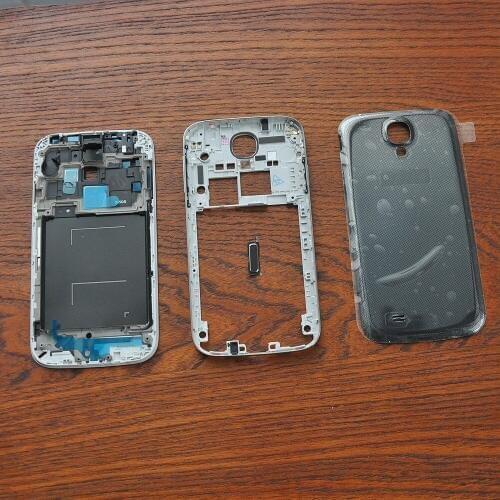 Free shipping !! Original Full Housing Case Cover Parts For Samsung Galaxy S4 SIV i9500 Black Color
