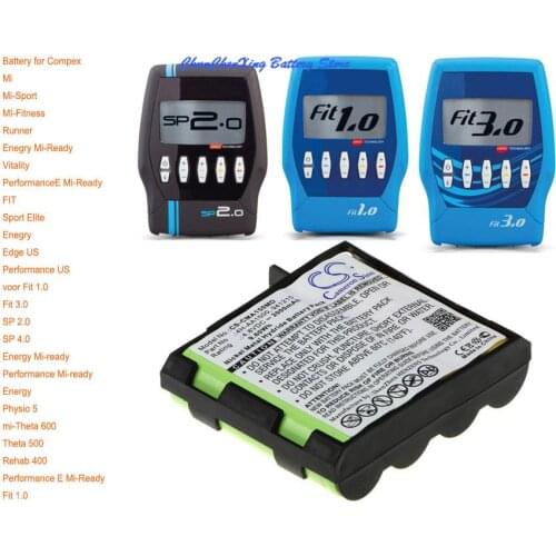 Cameron Sino 2000mAh Battery 4H-AA1500, 941210 for Compex Mi-Ready, Runner, SP 2.0, SP 4.0, Sport Elite, Vitality, voor Fit 1.0