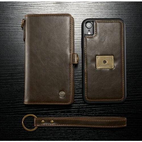 Fashion Wallet Case For iPhone 12 11 Xs Max XR with Strap Magnetic Flip Purse PU Leather Cover for iPhone X 6 7 8 Plus