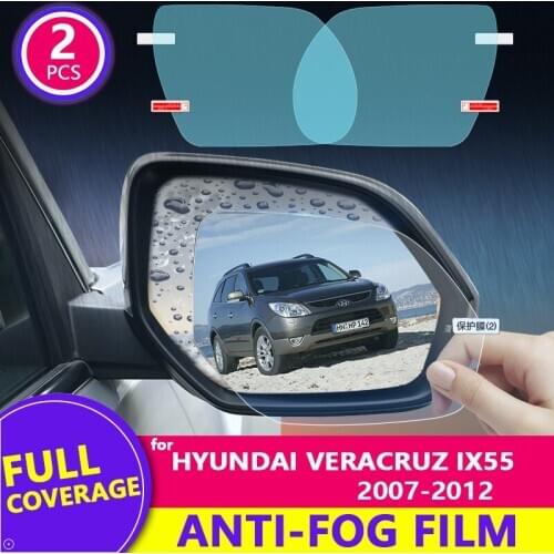 For Hyundai Veracruz ix55 2007-2012 EN Full Cover Rearview Mirror HD Film Anti-Fog Rainproof Auto Mirror Sticker Car Accessories