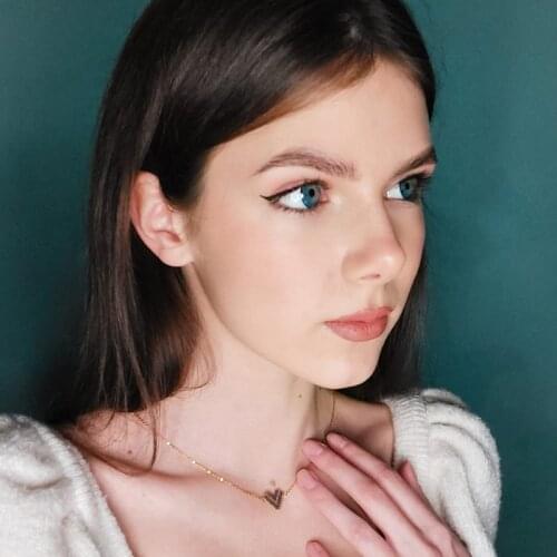 FAIRYWOO Bead Necklace For Woman New Miyuki Heart Necklaces Pendant Couple Collar Jewelry Steel Chain Choker Femme Wholesale